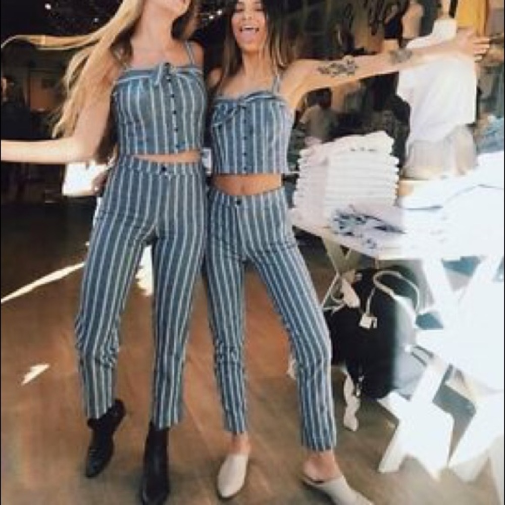 Brandy Melville Tilden Stripe Pants - Picture 4 of 8